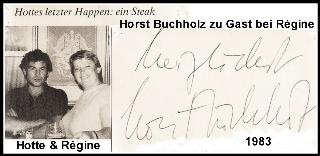 "Hotte" Buchholz zu Gast bei Régine 1983
